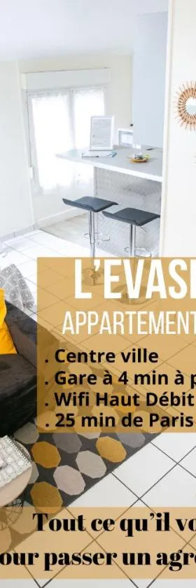 L'Evasion - coeur de ville - WIFI - Gare，位于莱米罗的酒店