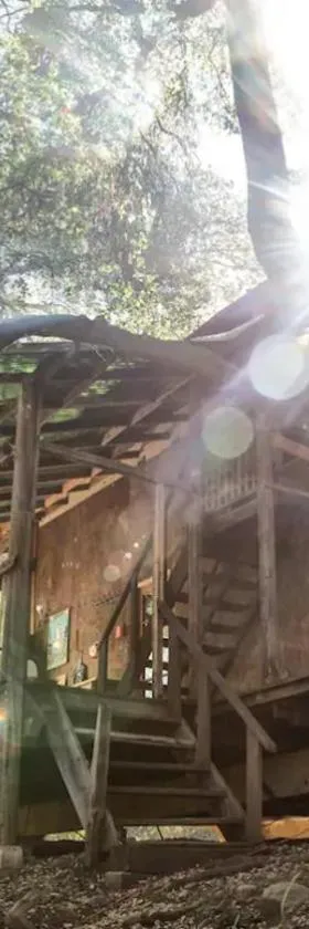 Japanese Tea House with Private Mountain Trails and Creek，位于Topanga Park的酒店