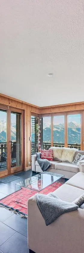 Apt Veysonnaz avec terrasse et vue imprenable，位于韦松纳的酒店