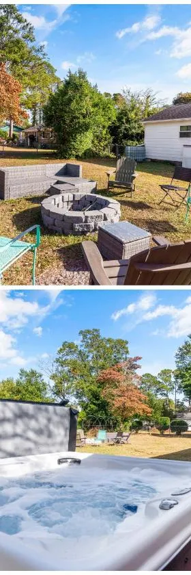 Chill Retreat, hot tub, large private yard，位于威尔明顿的酒店