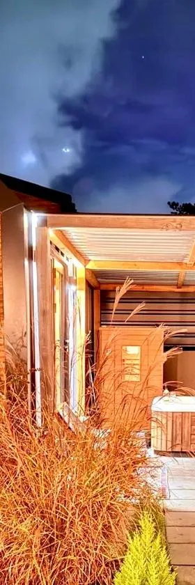 Tiny house with sauna & jacuzzi near Amsterdam，位于Vijfhuizen的酒店