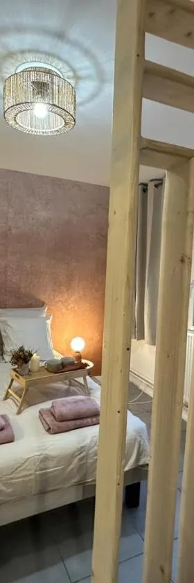 LeRelaisdOdile - Studio Cosy - Proche Metro - Parking Gratuit - Mons-en-Barœul，位于蒙桑巴勒尔的酒店