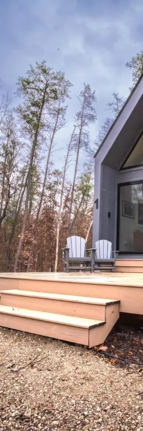 Gorgeous Modern Chalet In The Woods，位于Wellston的酒店