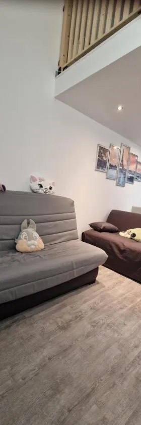 Studio mezzanine avec accompagnement au parc Disneyland inclus，位于Esbly的酒店