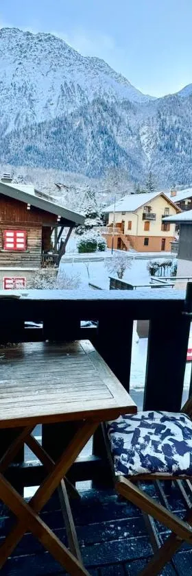 Appartement vue Montblanc 5mn piste2，位于Les Trabets的酒店