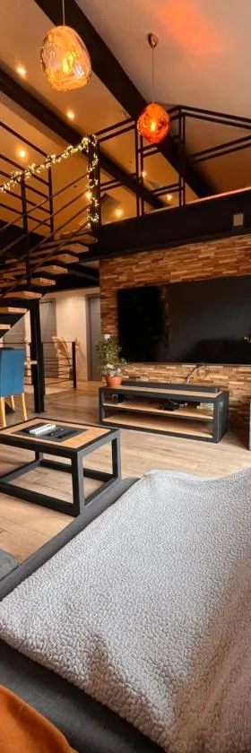 Loft industriel avec jacuzzi，位于Le Bourgeat的酒店