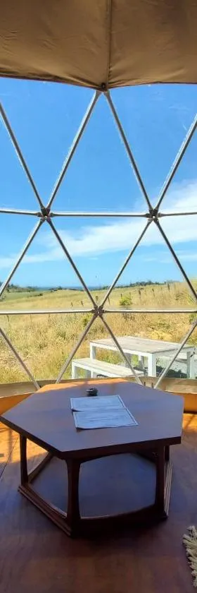 2 Waipu Eco Off-grid Luxury Glamping Seaview Geodesic Dome，位于怀普的酒店