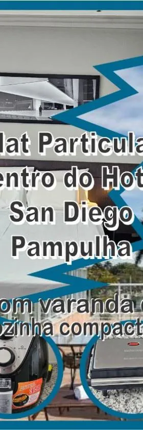 Flat Pampulha orla prox Mineirão com varanda，位于贝洛奥里藏特的酒店