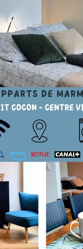 Les Apparts de Marmande - Petit Cocon en ville，位于马尔芒德的酒店