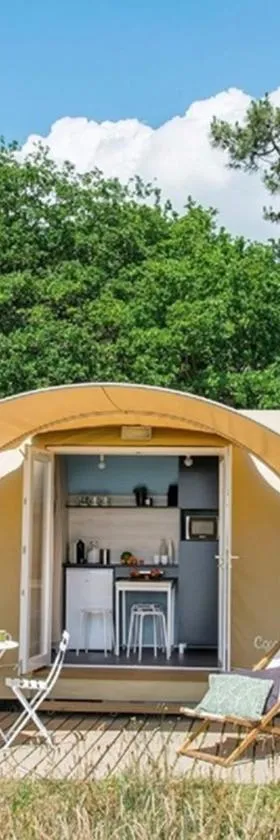 AIRE NATURELLE CAMPING LA LOIRE FLEURIE，位于Le Perrier的酒店