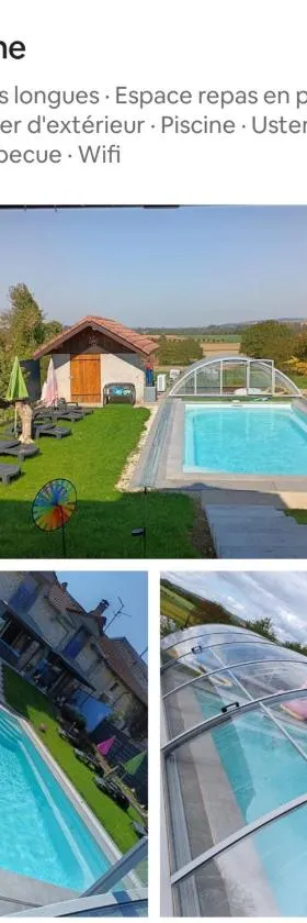 Chambres d'hôtes piscine couverte & chauffée，位于Bouquemont的酒店