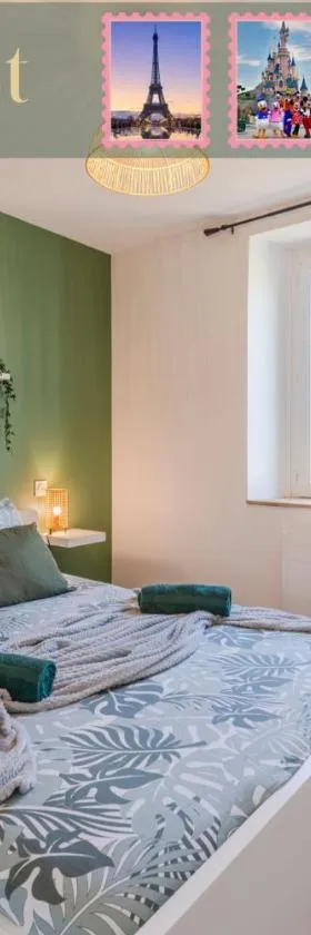 Sweet - Superbe appartement avec parking privé - Paris-Disney & CDG à 25 minutes，位于Pomponne的酒店