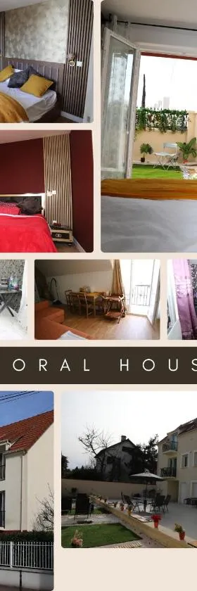 Appartement Luxe Floral Stay 15 Min To CDG And Paris，位于勒布尔热的酒店
