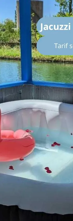Cottage flottant jacuzzi privé en option gamme supérieure，位于圣让德洛讷的酒店