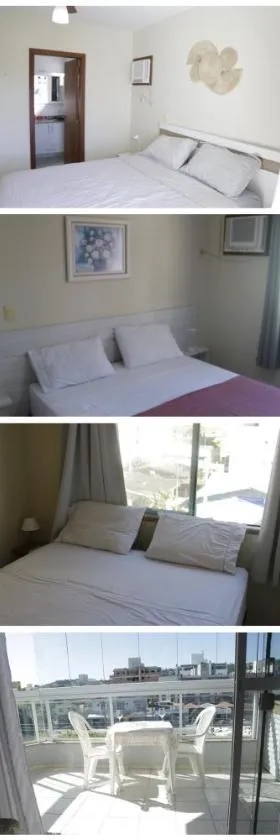 3 quartos a 280m da praia c roupa de cama - Sacada com Churrasqueira - climatizado - 10 min a pé da passarela do Ribeiro e acesso a Praia de Bombinhas - 5 min a pé de supermercados - Até 8 pessoas, ideal p famílias, grupos, crianças，位于邦巴斯的酒店