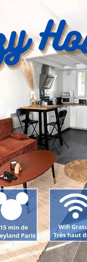 Cozy House - 15 min Disneyland - 2 Parkings - Fibre，位于南特伊·莱斯莫的酒店
