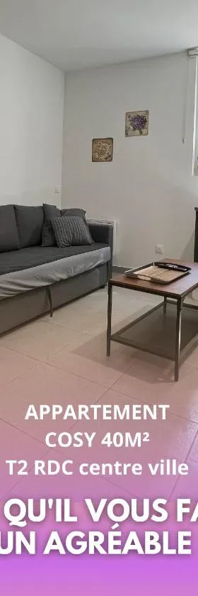Fenix Appartement T2 40 M2 cosy RDC plein centre ville，位于皮耶尔拉特的酒店