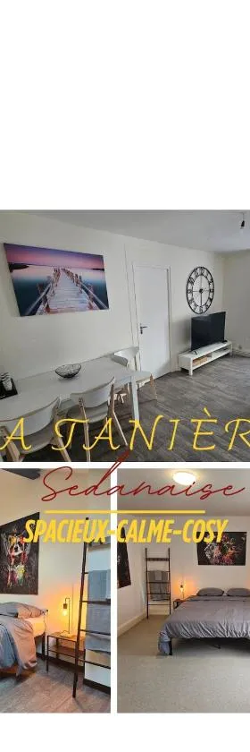 La Tanière Sedanaise 2 bedrooms parking wifi，位于色当的酒店