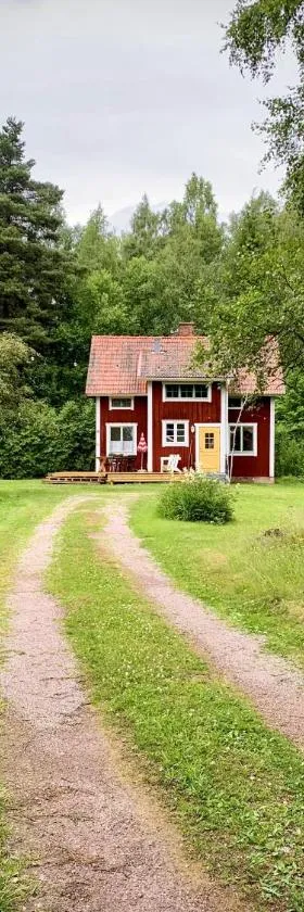Swedish cottage in the Woods on Sollerön island，位于Sollerön的酒店