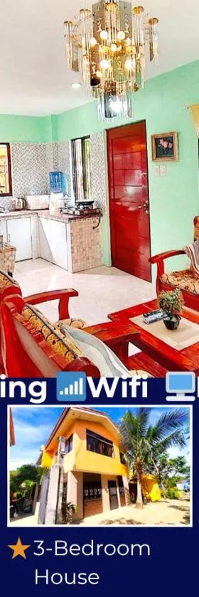 Family Friendly Entire House 4 minutes to Beach，位于Liloan的酒店