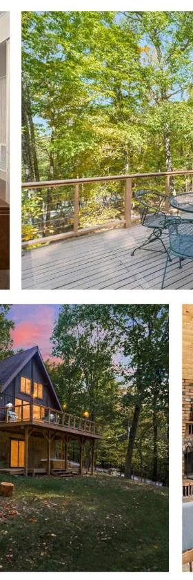 Cozy Cabin w Fire Pit, Hot Tub, Deck, & Pool Table，位于伯克利斯普林斯的酒店