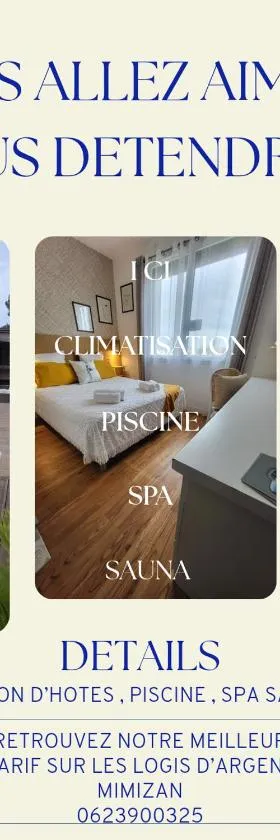 "Les Logis d'Argent" Chambre d'hôte avec WC, SDB, TV, Wifi, Option Petit Déjeuner , Parking，位于米米藏的酒店
