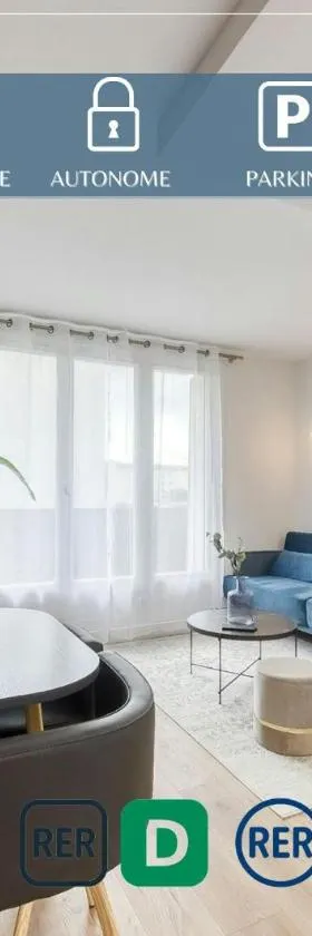 The Blue and Gold Cocoon Appart，位于维里沙蒂隆的酒店