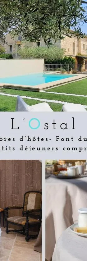 L'Ostal - Bed & Breakfast - Chambres et suites de 25 à 40m2 - Spa，位于圣伊莱尔厄齐尔的酒店