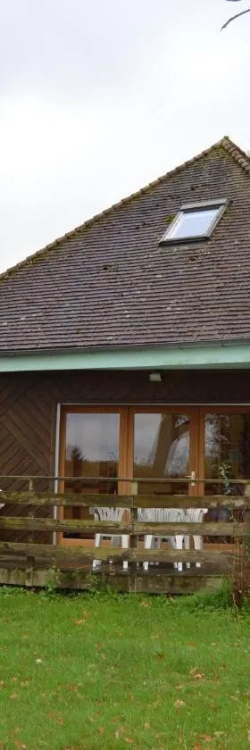 Chalet en pleine nature à Orsennes avec étang à proximité, idéal pour 6 personnes et animaux admis - FR-1-591-170，位于Orsennes的酒店
