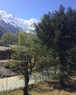 Studio lumineux avec vue sur le massif du Mont-Blanc