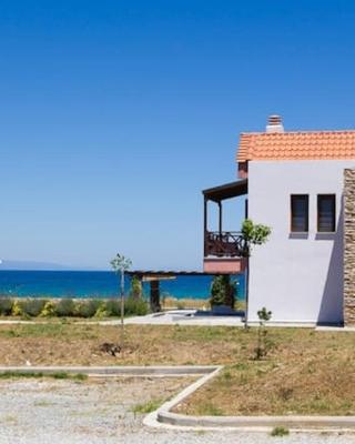 Seafront house with garden