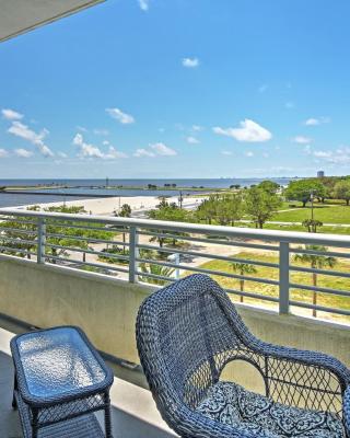 Beachside Biloxi Club Condo Balcony with Ocean View