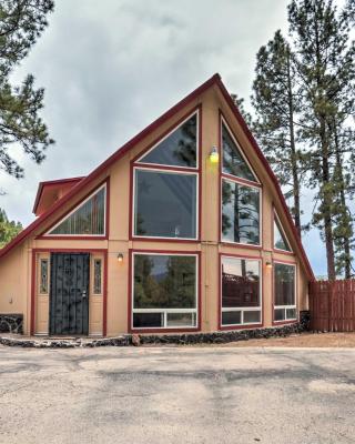 A-Frame Ruidoso Retreat with Deck, Grill and Views!