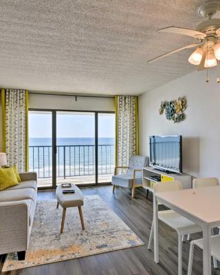 Bright Galveston Condo with Ocean View and Balcony!