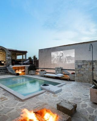 Antonia's stonebuilt mansion with a private pool