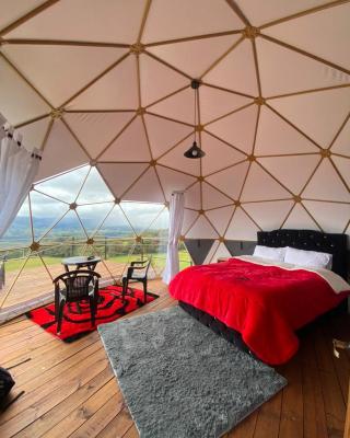 Glamping hermoso amanecer