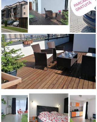 AMA Apartament cu terasă 50 mp & parcare