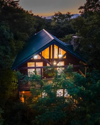 Cozy log cabin!! In heart of PF & close to the Smokies