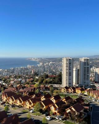 Departamento con increíble vista a Viña del Mar