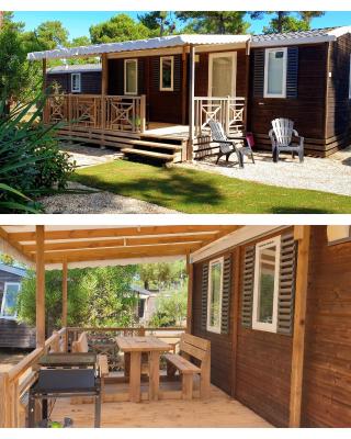 Mobil home Happiness33 dans camping 5 étoiles accès direct plage Vendays Montalivet