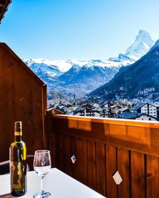 Wohnung in Zermatt mit postkarten Matterhornblick