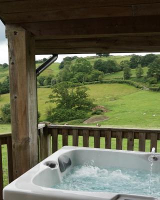Wheat Cottage - 5* Cyfie Farm with private covered hot tub
