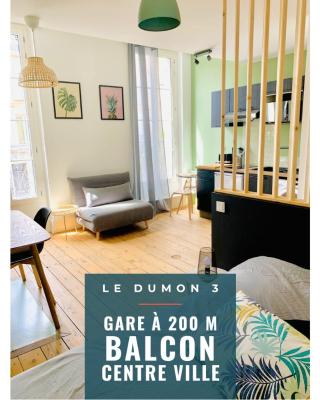 LE DUMON 3 - Studio NEUF LUMINEUX - Balcon - WiFi - Gare 200m