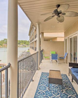 Lakefront Hot Springs Condo with Balcony and Boat Slip