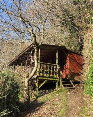 Surfers and walkers cosy camping cabin