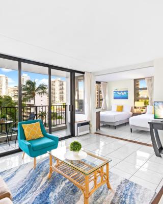 Waikiki Banyan Oasis with Partial Ocean View, 1-Block to Beach, Free Parking