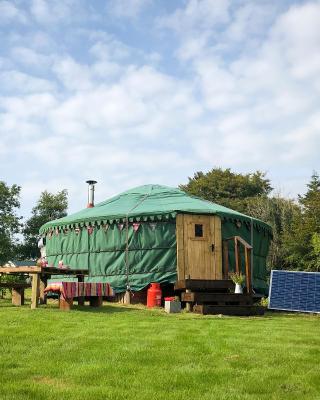 'Villager' the Yurt at Pentref Luxury Camping