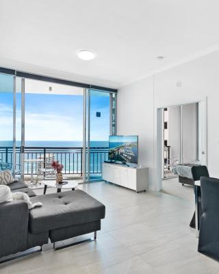 2 Bedroom Beach View Apartment in Surfers Paradise! Free Parking & Wifi