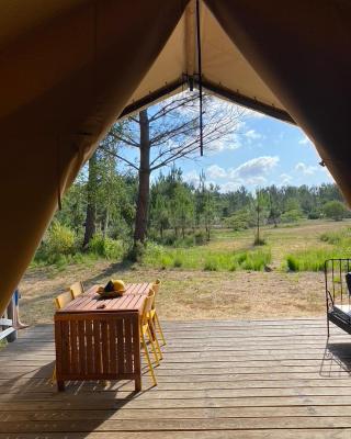 Camping la Kahute, tente lodge au coeur de la forêt