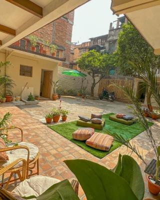 The Melo pomelo courtyard. ( Right in between Thamel and basantapur durbar square)